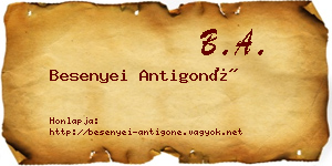 Besenyei Antigoné névjegykártya